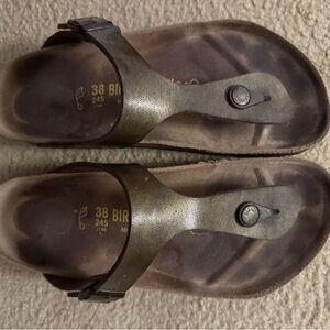 Birkenstock Metallic Brown Sandals
